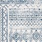 Safavieh Tulum Traditional 5"3" x 7"6" Ivory and Navy Area Rug, , large