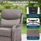 Sunwell Garden 6-Piece Fire Pit Set in Gray, , large
