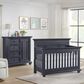 Oxford Baby Weston 2-Piece Crib and Chifferobe Nursery Set in Midnight Slate, , large