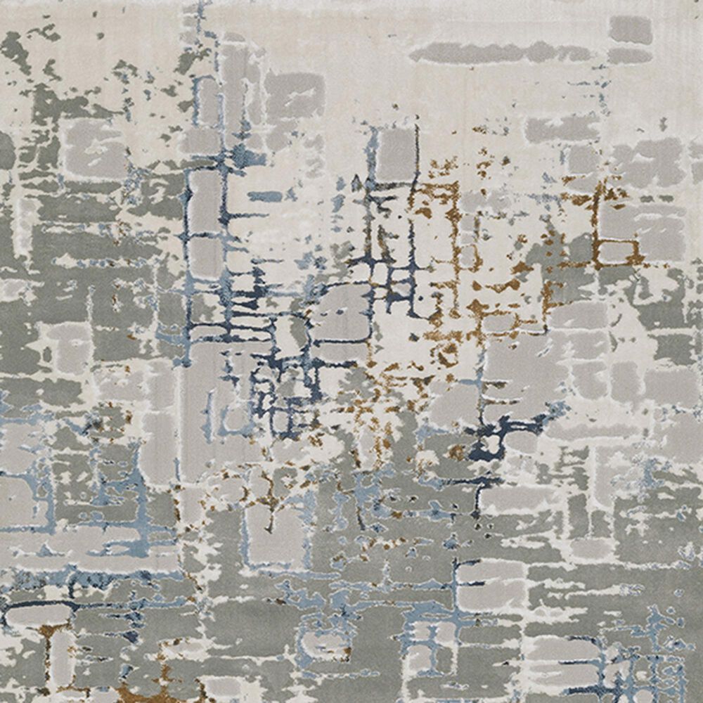 Oriental Weavers Easton Abstract Blocks 5&#39;3&quot; x 7&#39;6&quot; Ivory Area Rug, , large