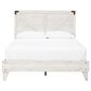 Ashley Shawburn Queen Panel Platform Bed in White/Dark Charcoal, , large