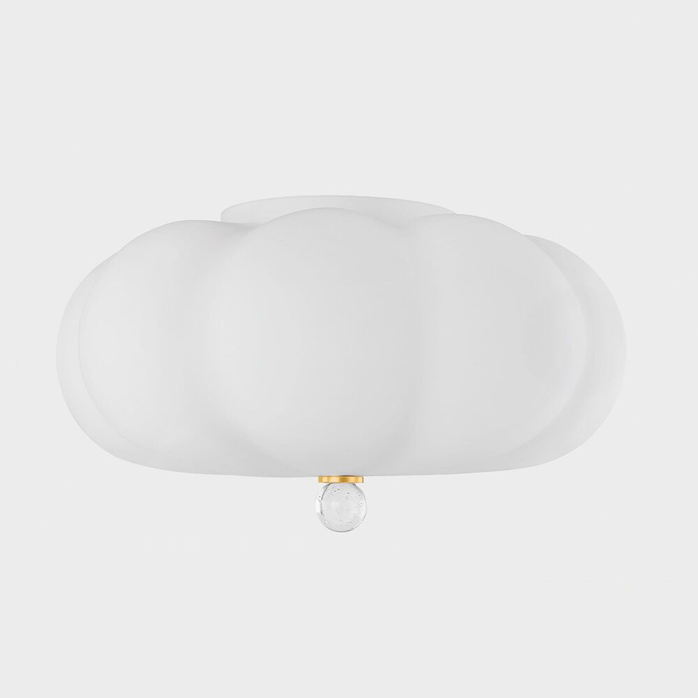 Mitzi Lighting Demille 3-Light Flush Mount in Aged Brass, , large