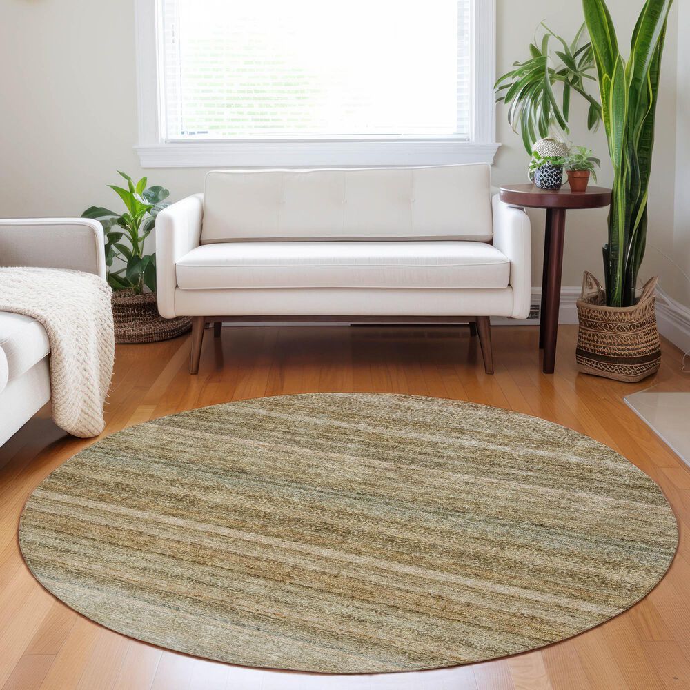 Dalyn Rug Company Burano BU5 8&#39; Round Copper Indoor/Outdoor Area Rug, , large