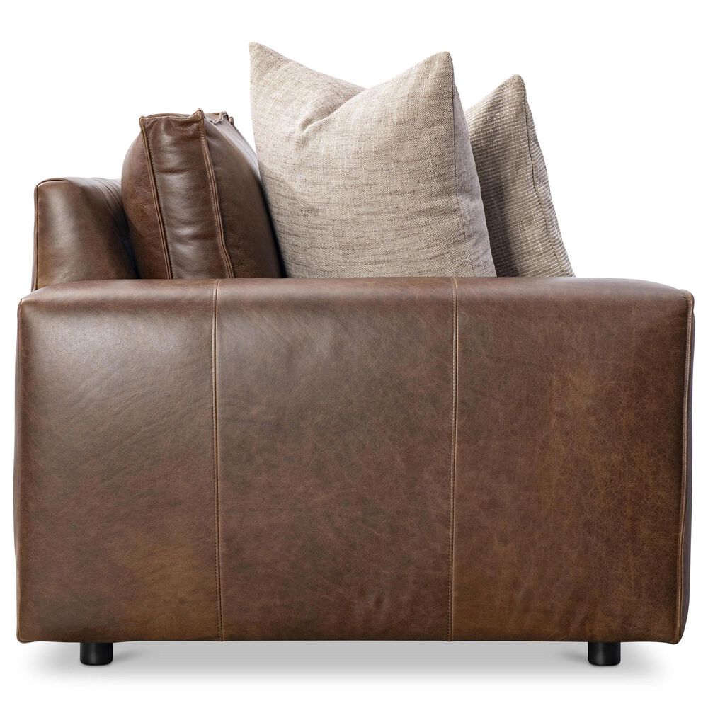 Bernhardt Nest 6-Piece Stationary Right Facing Sectional with Ottoman in Brown, , large