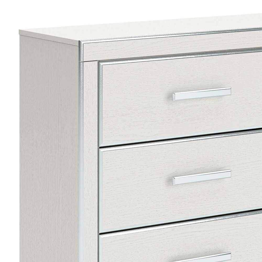 Ashley Zuraleus 4-Piece Queen Upholstered Panel Bedroom Set in Matte White, , large