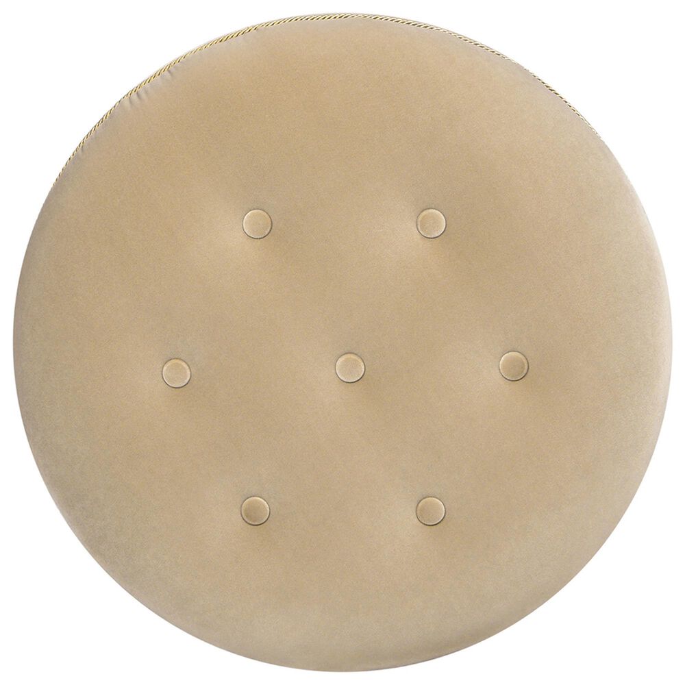 Jennifer Taylor Home Yolanda Standard Ottoman in Fawn Brown and Gold, , large