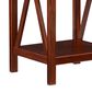 Linon Home Decor Trenton End Table in Antique Tobacco, , large