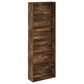 HOMLUX 6-Tier Free Standing Open Storage Bookcase in Amber Pine, , large