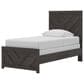 Ashley Prendonea Twin Panel Bed in Dark Charcoal, , large