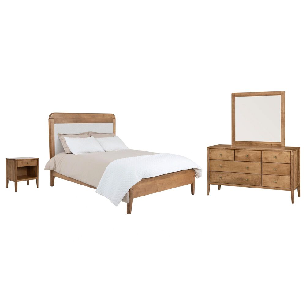 Archbold Furniture Warren 4-Piece King Platform Bedroom Set in Harvest, , large