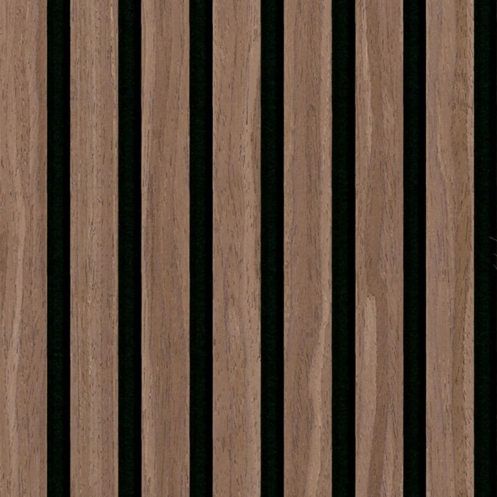 MS International Acoustic Wood Slat Sable 24" x 48" Wall Panels, , large