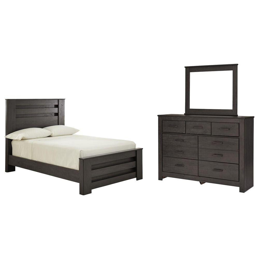 Ashley Brinxton 3-Piece Full Panel Bed Set in Dark Charcoal, , large