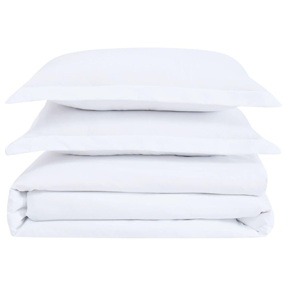 Pem America Cannon Solid 3-Piece King Duvet Cover Set in White, , large