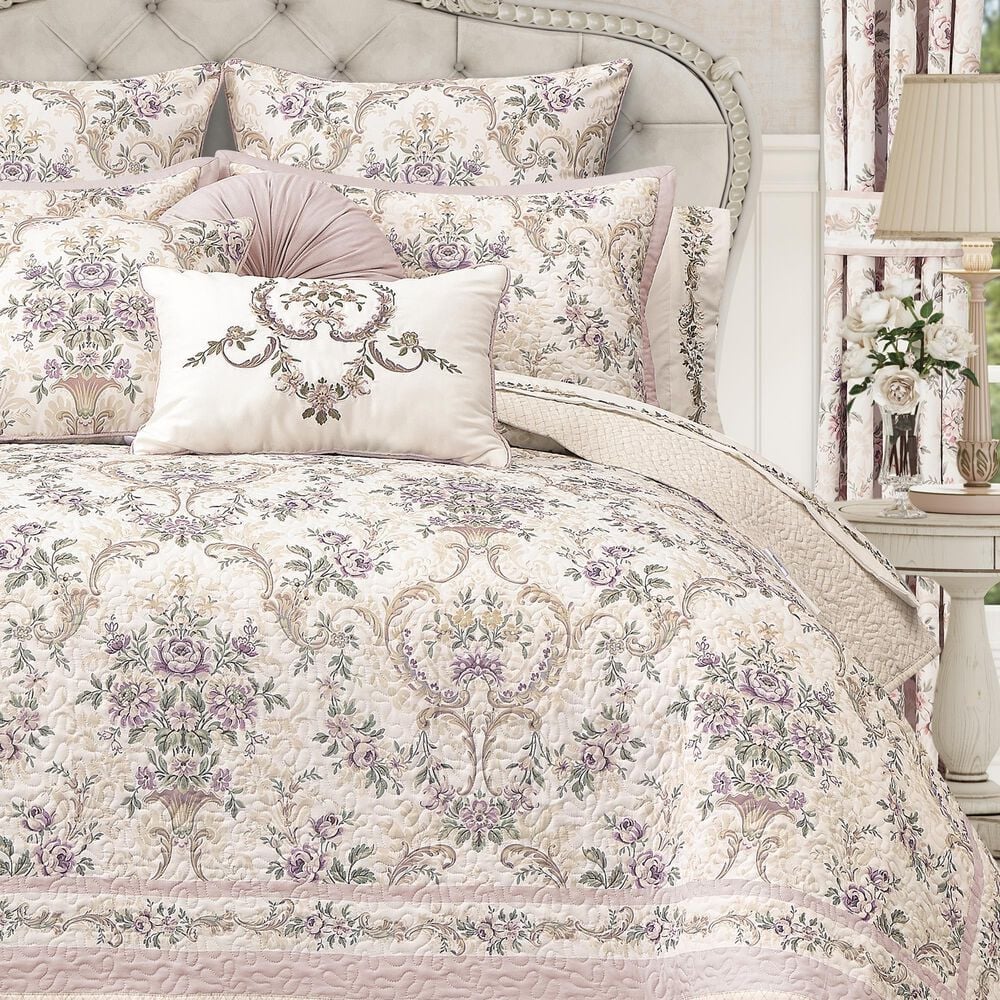 Royal Court Avant Garden 2-Piece Twin/Twin XL Quilt Set in Blush, , large