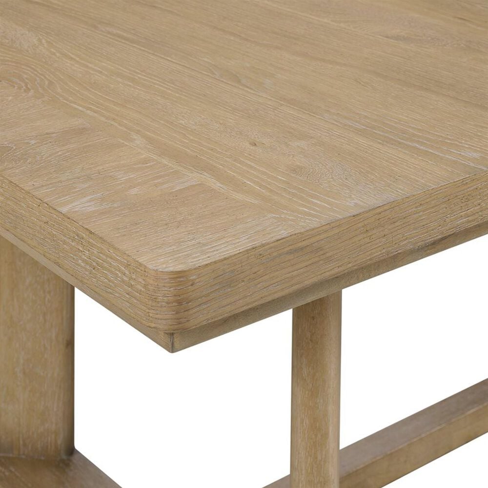 Emerald Home Furnishings Pacific Grove Trestle Dining Table in Sand Dune Brown - Table Only, , large