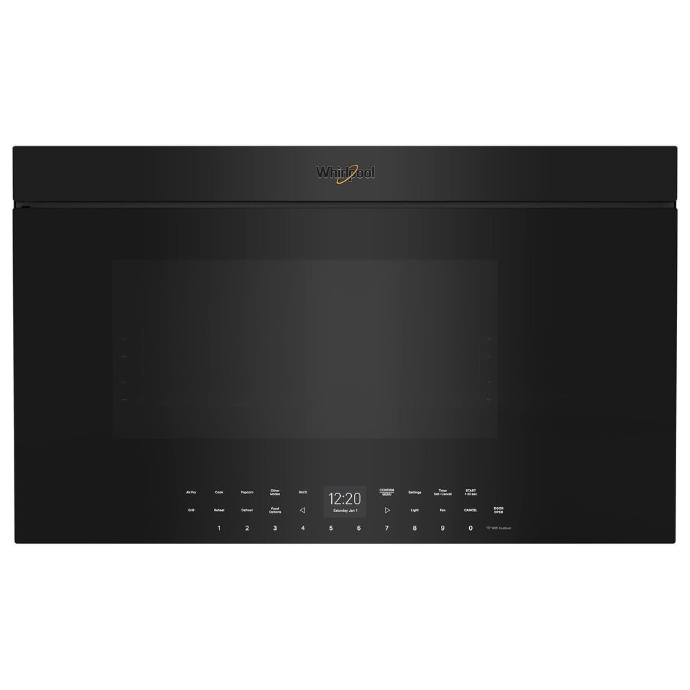 Whirlpool 1.1 Cu. Ft. Over-the-Range Microwave with Air Fry in Black, , large