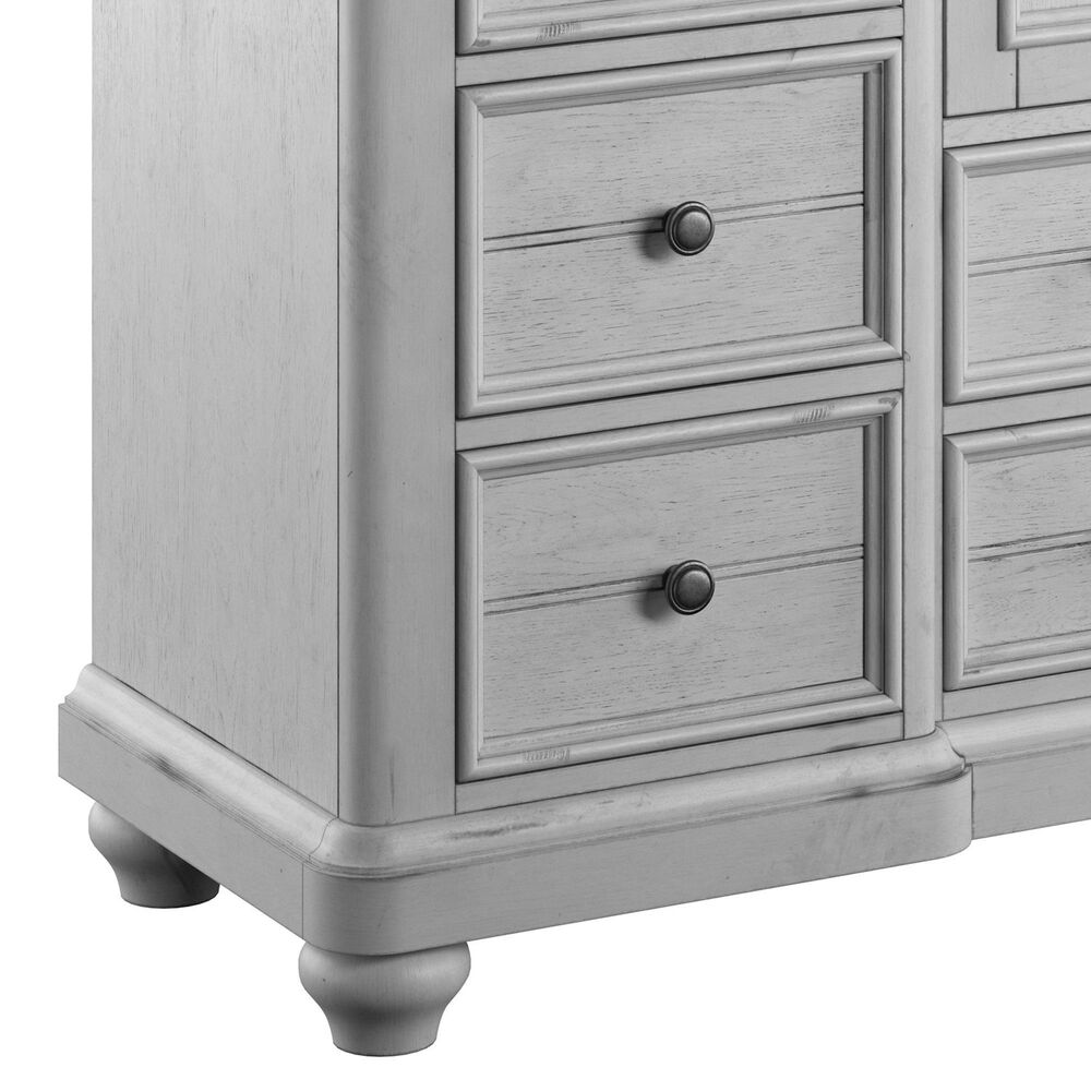 Golden Wave Furniture New Haven 12-Drawer Master Chest in Oyster Shell, , large