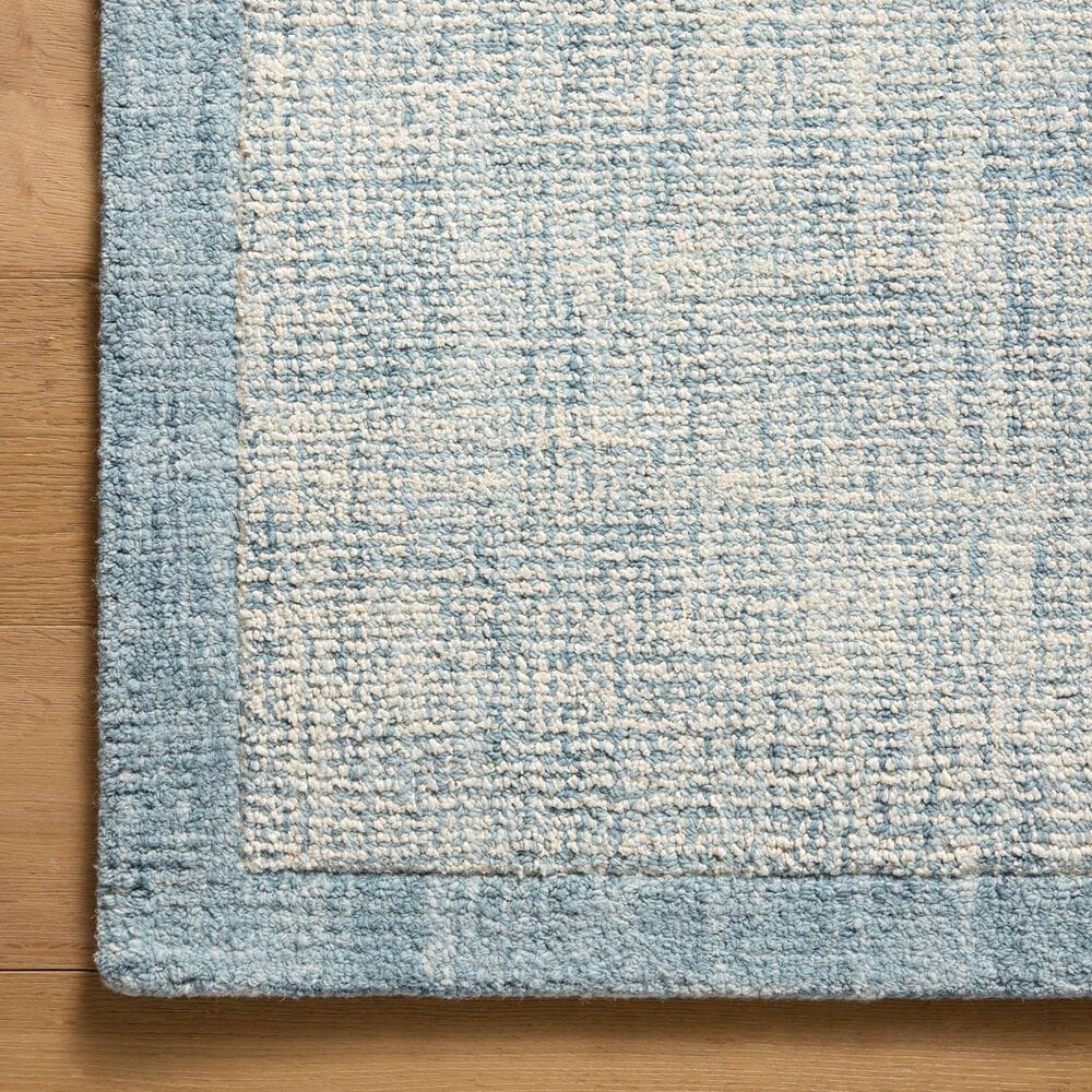 Magnolia Home Henley Ivory and Blue 2&#39;3&quot; x 3&#39;9&quot; Area Rug, , large