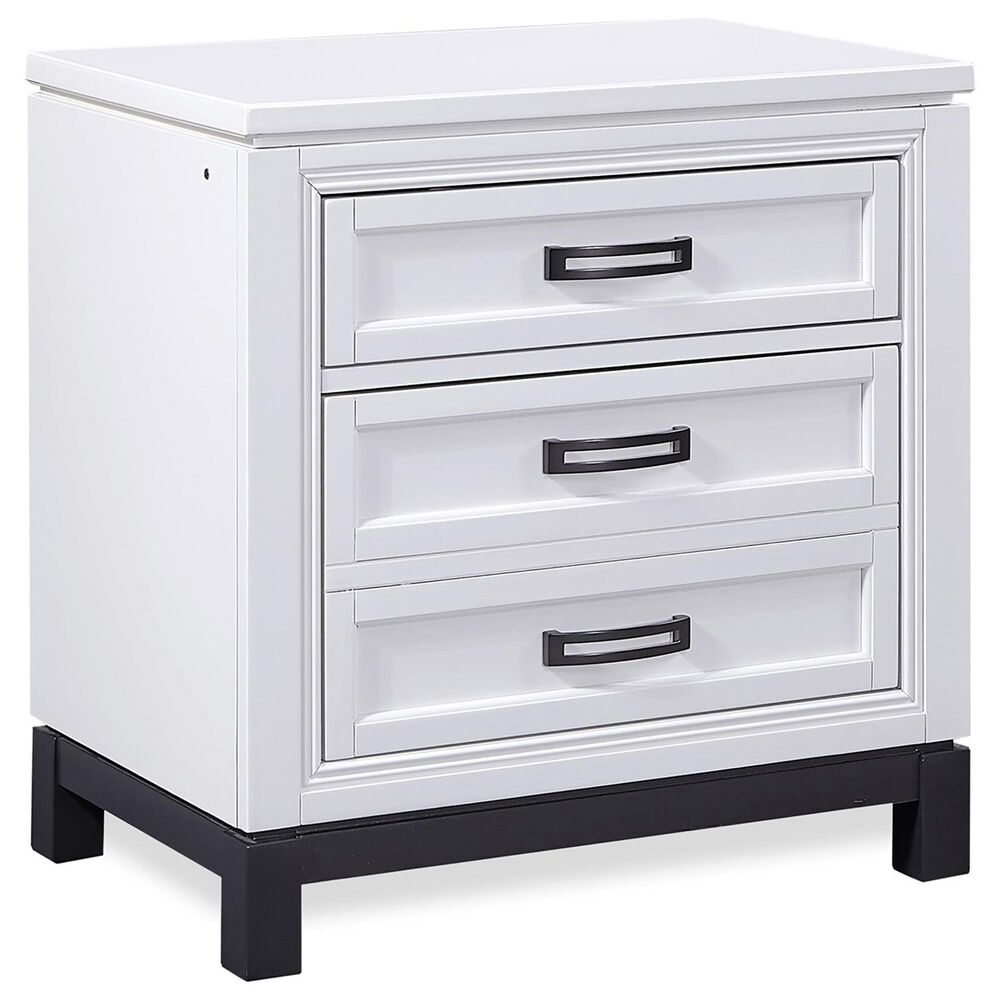 Riva Ridge Hyde Park 4-Piece King Storage Bedroom Set in White, , large