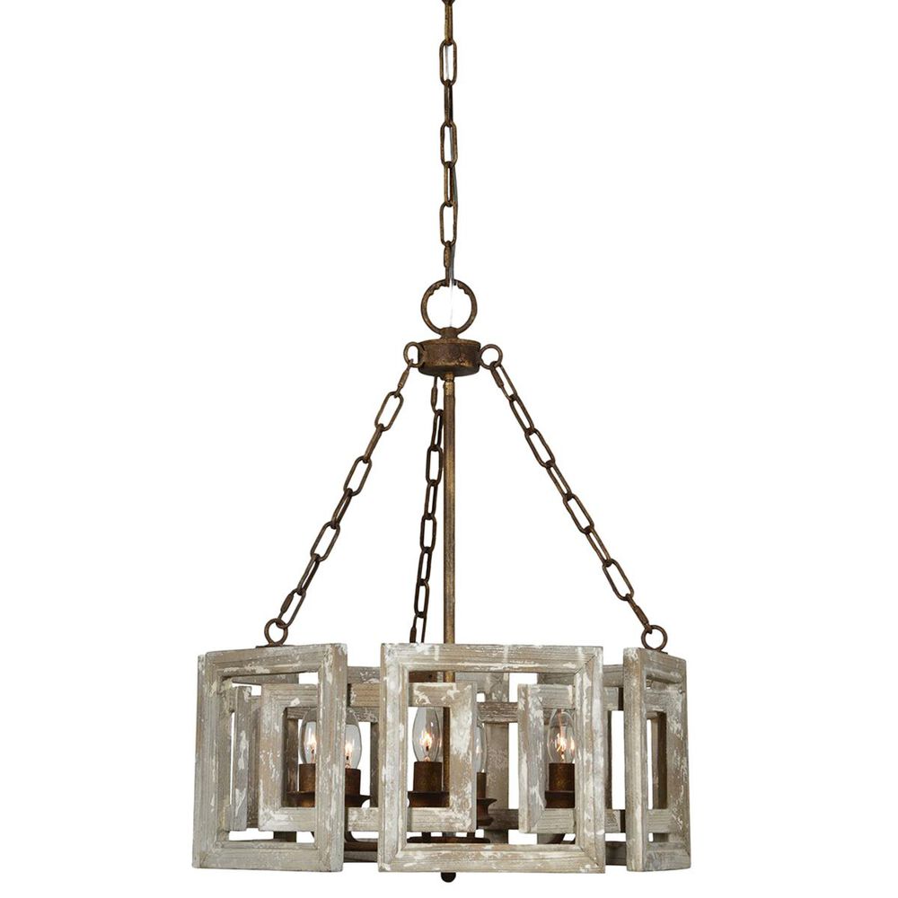 Southern Lighting Northwood Chandelier in Grey and White, , large