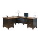 Wycliff Bay Hartford L-Desk in Black and Oak, , large