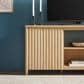 Walker Edison Flynn Scandinavian 58" TV Stand in Coastal Oak, , large