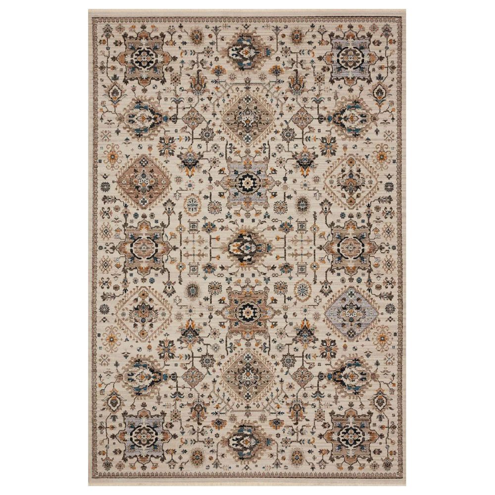 Loloi Leigh LEI-02 11"6" x 15"7" Ivory and Taupe Area Rug, , large