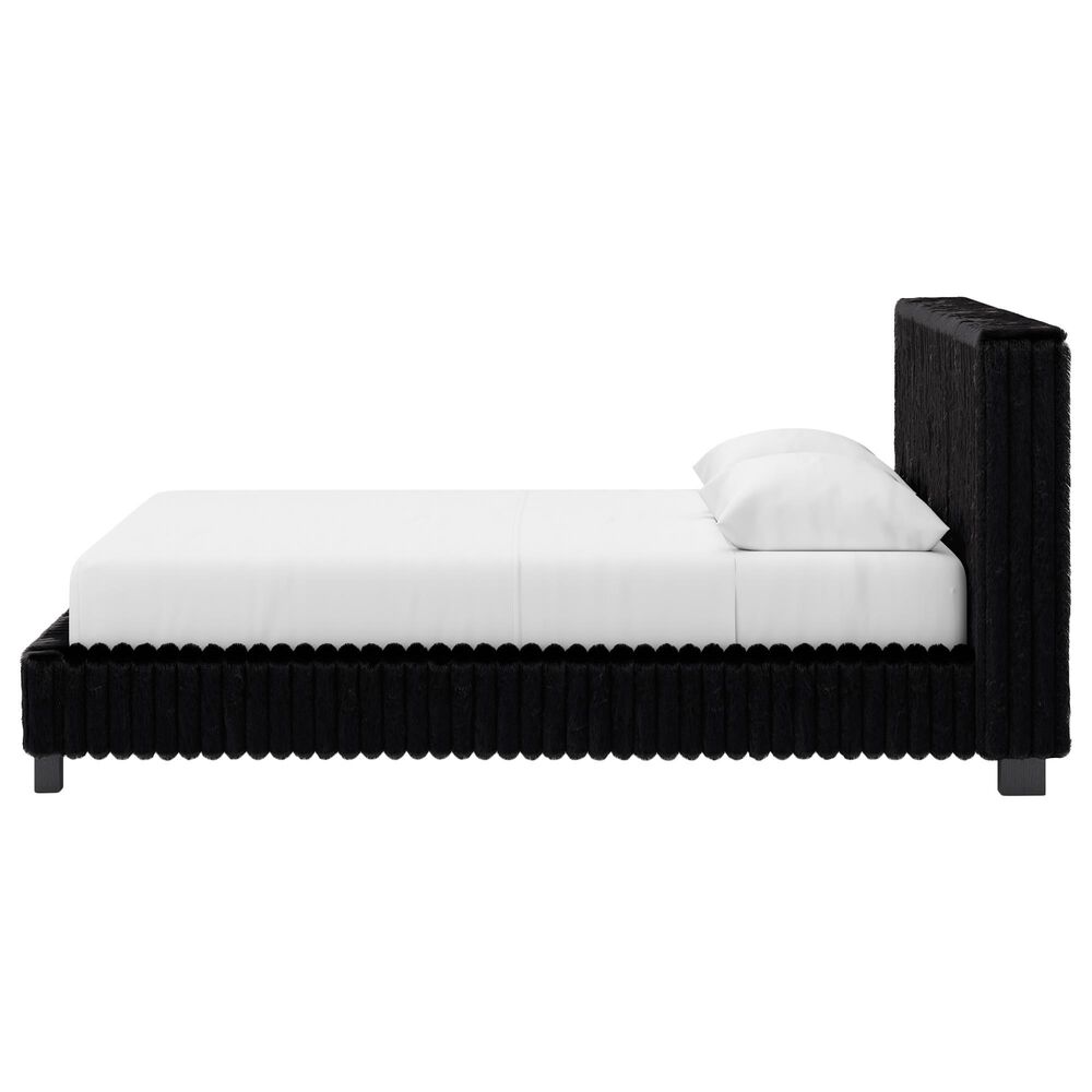 Ashley Zuraleus Queen Upholstered Platform Bed in Black, , large