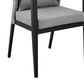 Blue River Palma Outdoor Dining Chair with Dark Grey Cushion in Black and Grey (Set of 2), , large