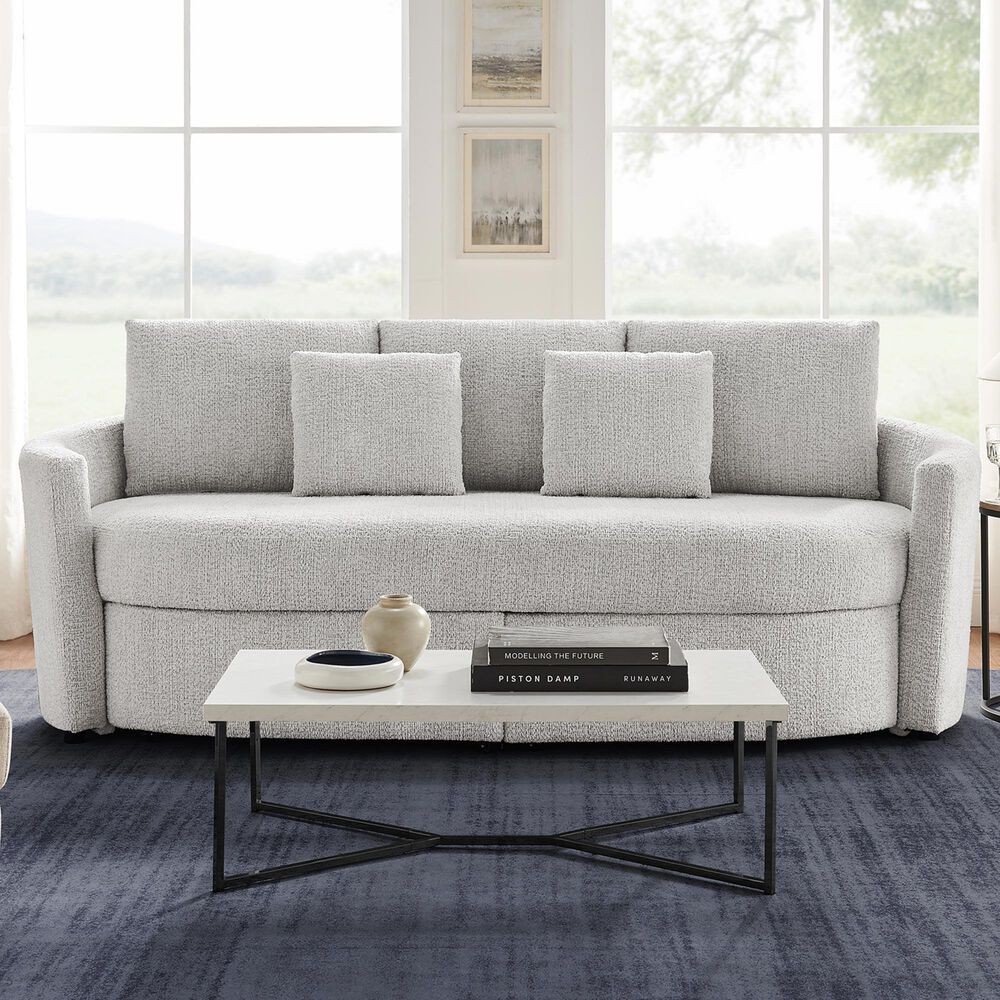 Lifestyle Solutions Beckett Stationary Storage Sofa in Ivory, , large