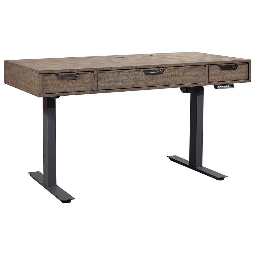 Riva Ridge Harper Point 60" Adjustable Desk in Fossil, , large