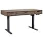 Riva Ridge Harper Point 60" Adjustable Desk in Fossil, , large