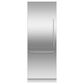 Fisher & Paykel 30" Integrated Bottom Mount Column Door Panel Left Hinge in Stainless Steel, , large