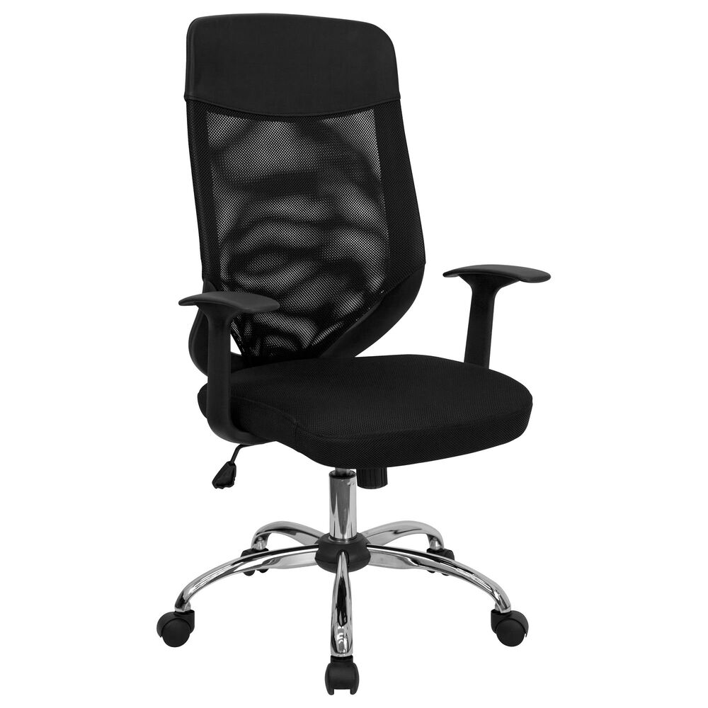 Flash Furniture Executive Swivel Chair in Black, , large