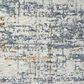 L&R Resources Allure Blue and Taupe 5" x 8" Area Rug, , large