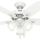 Hunter Builder 42" Ceiling Fan with 3 Lights in Snow White, , large