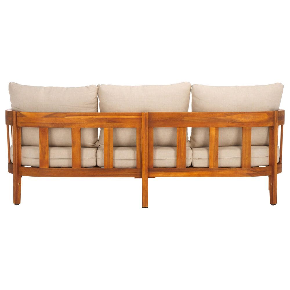 Safavieh Owen 3-Seater Outdoor Sofa in Taupe, , large