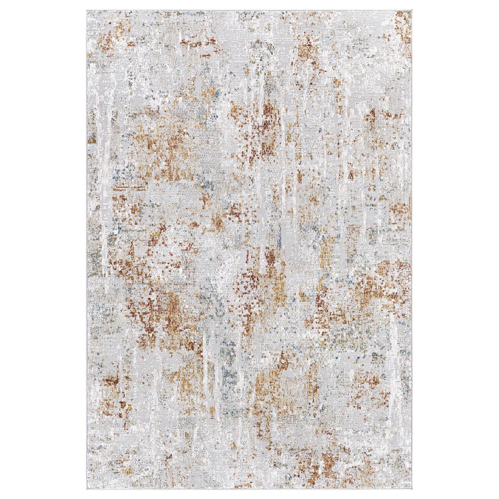 Surya Carmel 5" x 7"3" Camel, Clay, Mustard and Aqua Area Rug, , large