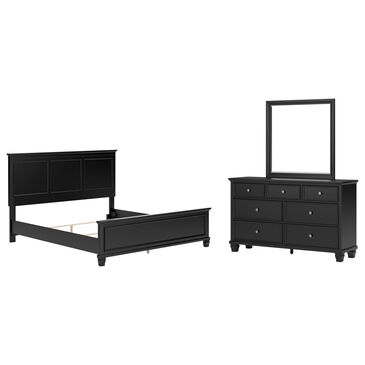 Ashley Lanolee 3-Piece King Bed with Two Nightstands in Black, , large