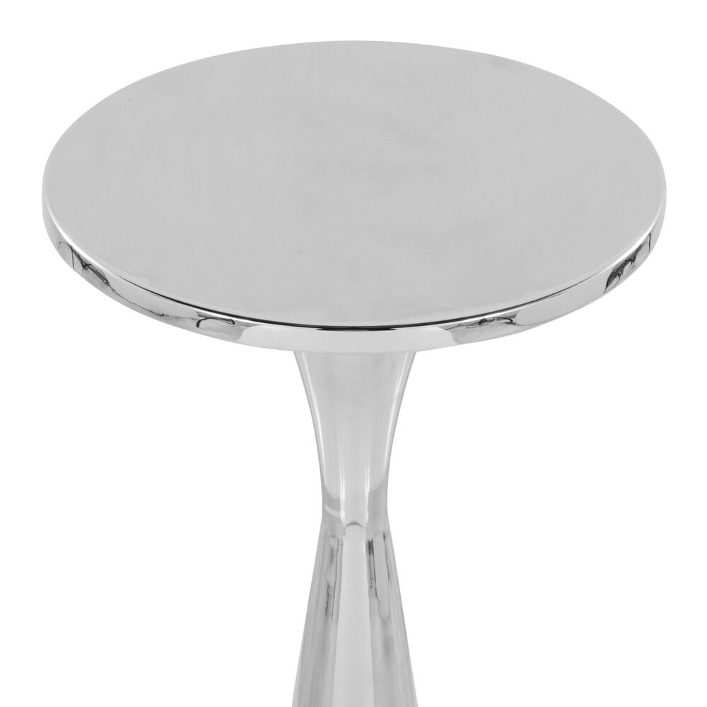 Lumisource Gemma 22&quot; Side Table in Polished Nickel, , large