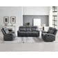 Steve Silver Gaston Manual Glider Recliner in Gray, , large