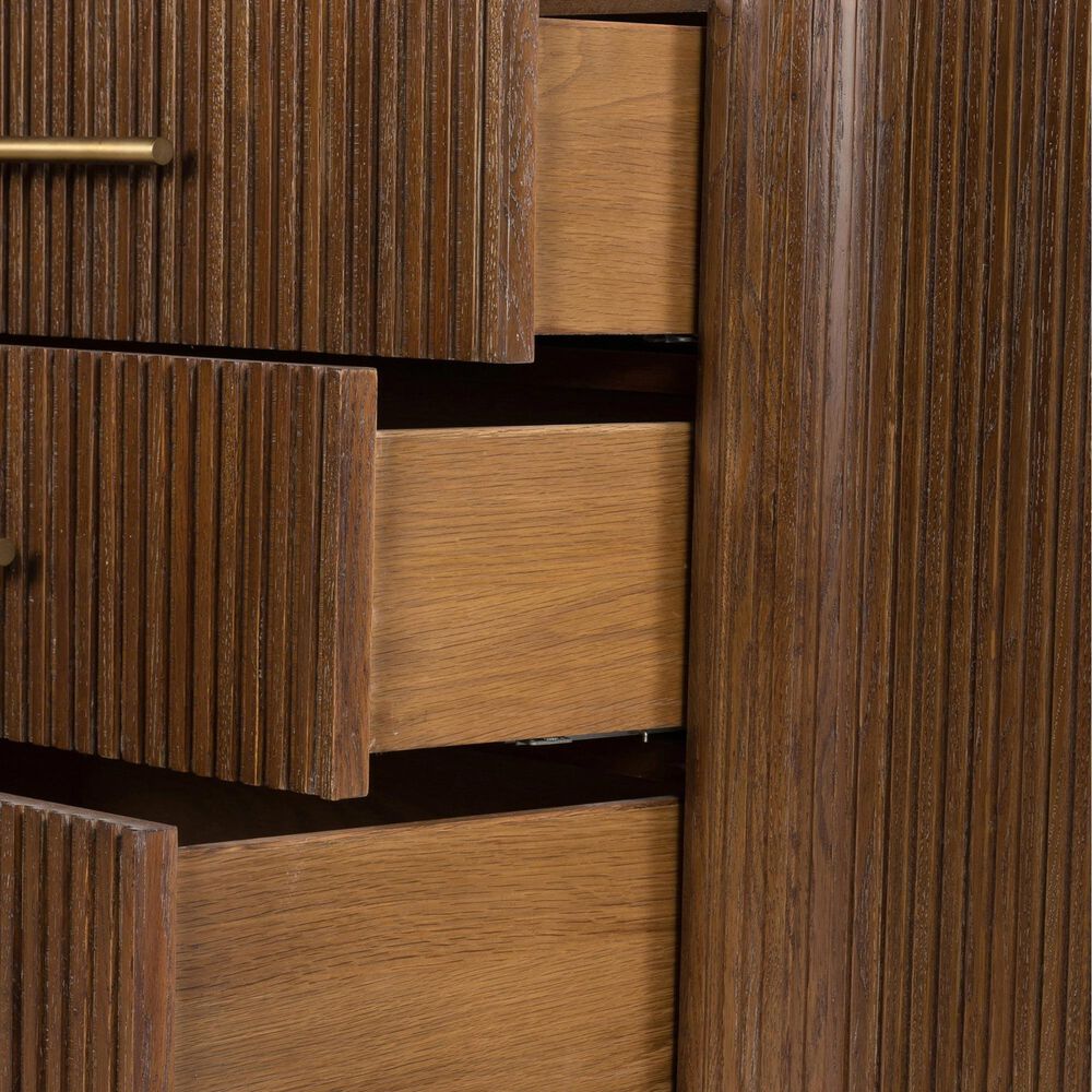 Four Hands Fletcher 6 Drawer Dresser Only in Terra Brown Oak, , large