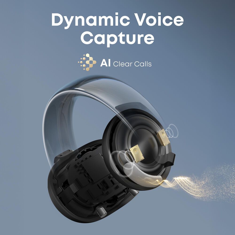 Anker AeroClip Open-Ear Clip-On Earbuds in Midnight, , large