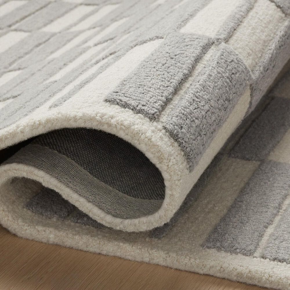 Chris Loves Julia x Loloi Bradley 7&#39;9&quot; x 9&#39;9&quot; Ivory and Grey Area Rug, , large