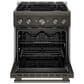 KitchenAid 4.1 Cu. Ft. Commercial-Style Gas Range in Black Ore, , large