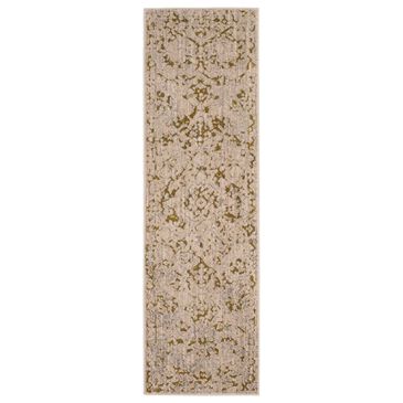 Karastan Axiom Chisel 92116-00527 2"4" x 7"10" Gold Runner, , large
