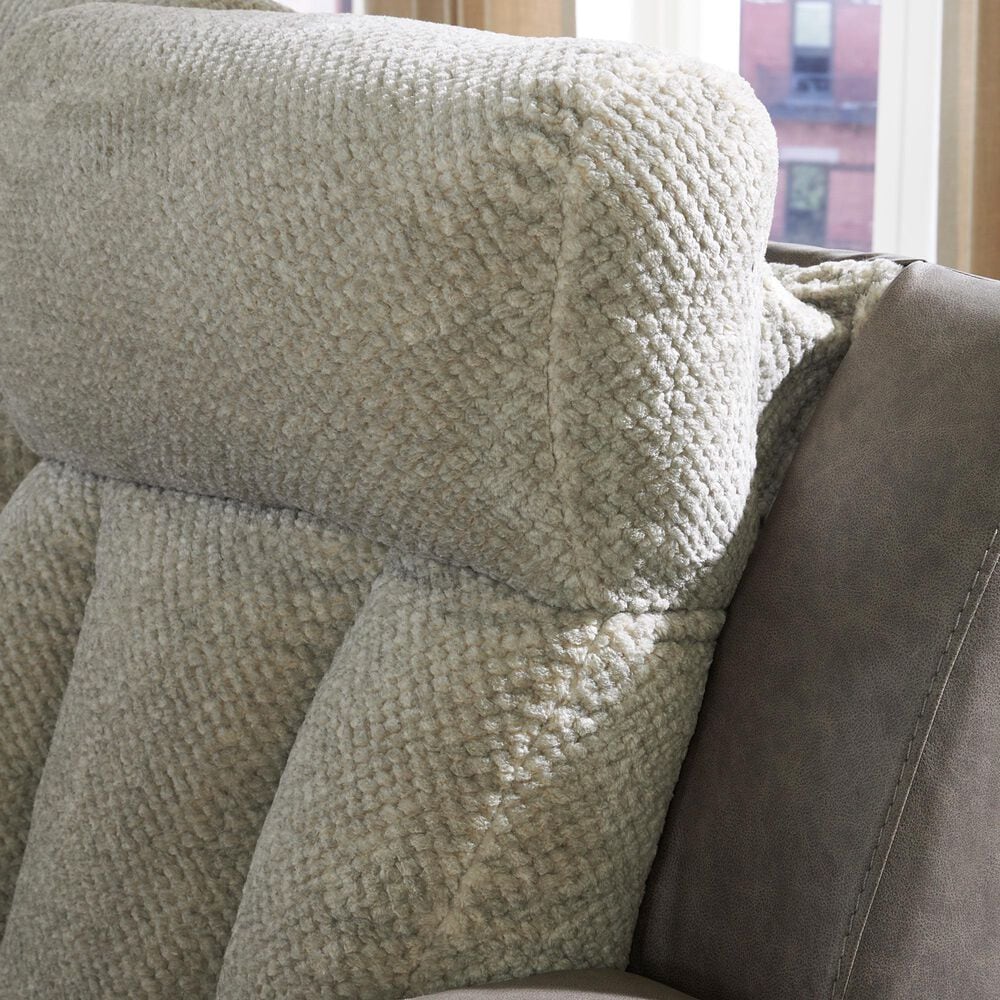 Ashley WhipLash Power Recliner with Adjustable Headrest in Sisal, , large