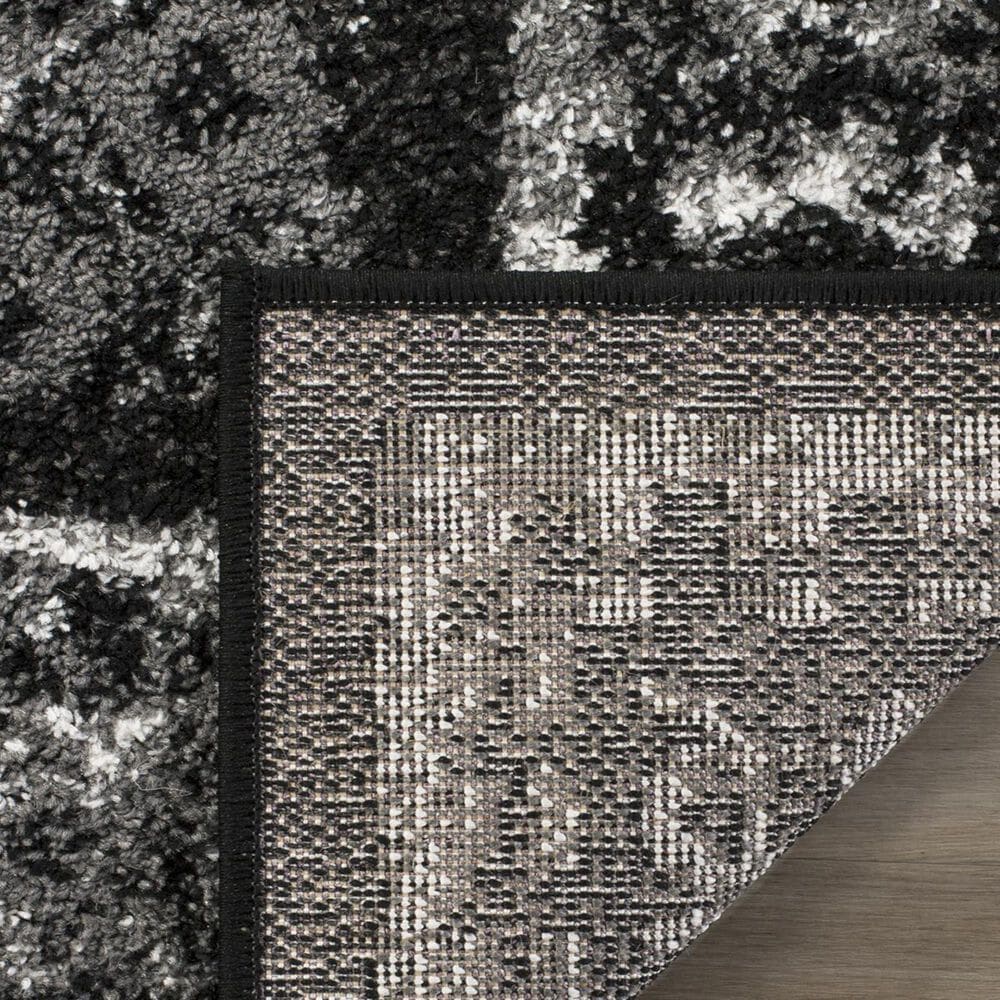 Safavieh Adirondack ADR110A-4SQ 4&#39; x 4&#39;  Black/Silver Square Rug, , large