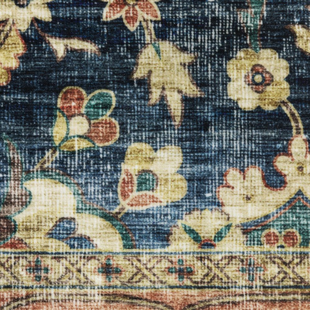 Oriental Weavers Sumter 2&#39; x 8&#39; Blue and Rust Runner, , large