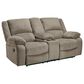 Ashley Draycoll Double Reclining Loveseat with Console in Pewter, , large